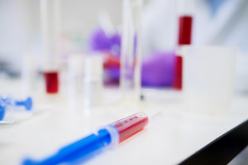 Close up of a laboratory equipment.