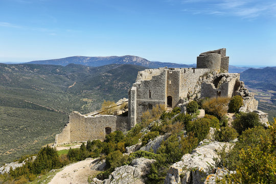 Peyrepertuse cathar castle, France