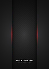 abstract metallic red shiny color black frame layout modern tech design vector template background