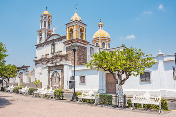Beautiful white town of Comala in Colima, Mexico