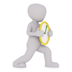 5 min after 9 o clock side view