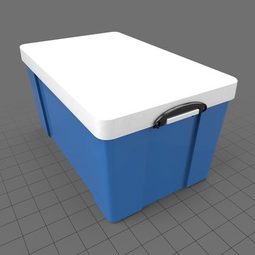 Large plastic storage box