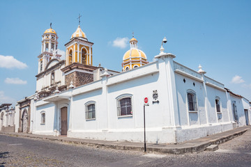 Obraz premium Beautiful white town of Comala in Colima, Mexico