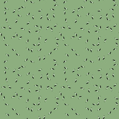 UFO military camouflage seamless pattern in green black and white colors