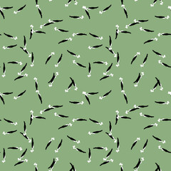 UFO military camouflage seamless pattern in green black and white colors