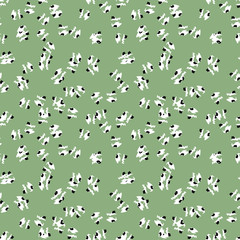 Obraz na płótnie Canvas UFO military camouflage seamless pattern in green black and white colors