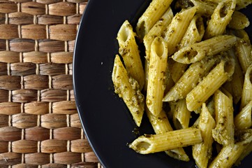 pasta with italian pesto alla genovese
