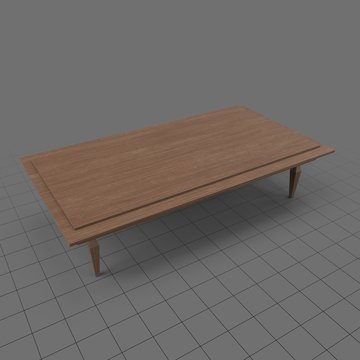Low rectangular side table