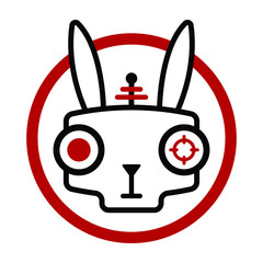 Robot Bunny Character