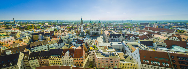 Augsburg Panorama - obrazy, fototapety, plakaty