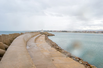 Fototapeta premium Saadia island and waves and rocks