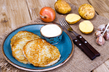 Fried potato pancakes