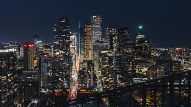 Modern City Traffic Skyline Toronto