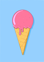 Pink Ice Cream