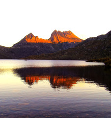 The end of the day at Dove Lake, Cradle Mountain Nationall Park.