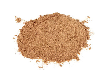 Cinnamon powder isolated on white background