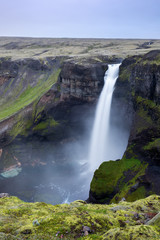 Wasserfall H&aacute;ifoss in Hekla, ISLAND