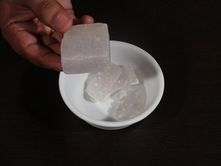 alum, Alum in Hand, Alum in Hand in Black Background,Alum in White Background,Alum Isolated, Fitkari,Fitkari in Hand