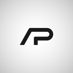 Initial Letter AP Logo Template Design