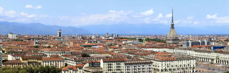 Foto op Canvas Torino, Città dall'alto con la Mole Antonelliana in Piemonte, Italia © picture10