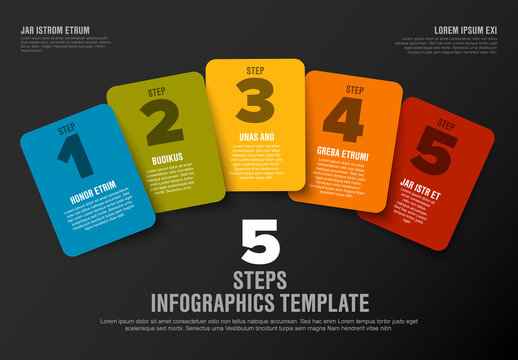 Five Step Infographic Layout