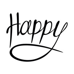  Design element for print, t-shirt, poster, card, banner. Hand Lettered Quote. Modern Calligraphy