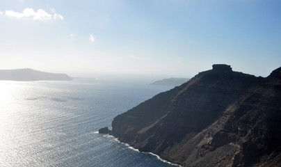 Fototapeta na wymiar Santorini - Sharos rocks 
