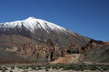 Pico De Teide With Snow Cap, Spain