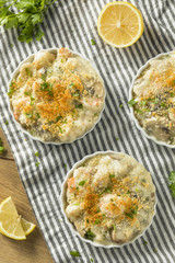 Baked Coquilles St Jacques Scallops