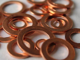 Copper washers for screws