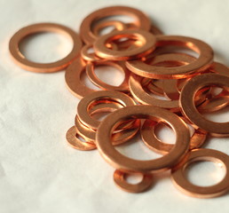 Copper washers for screws