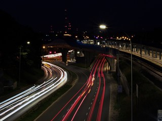 Fototapeta na wymiar Night city lights