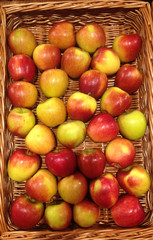 Äpfel in der Auslage