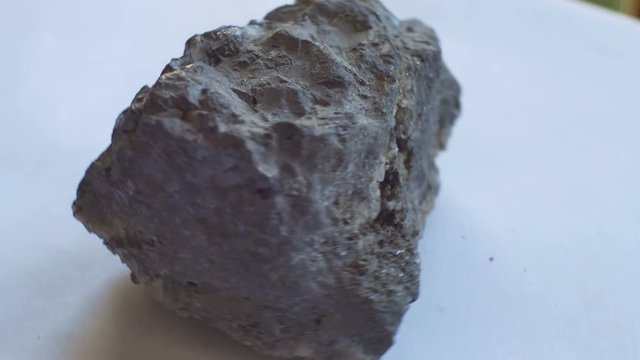 View of Lead Glass geological rock sample.