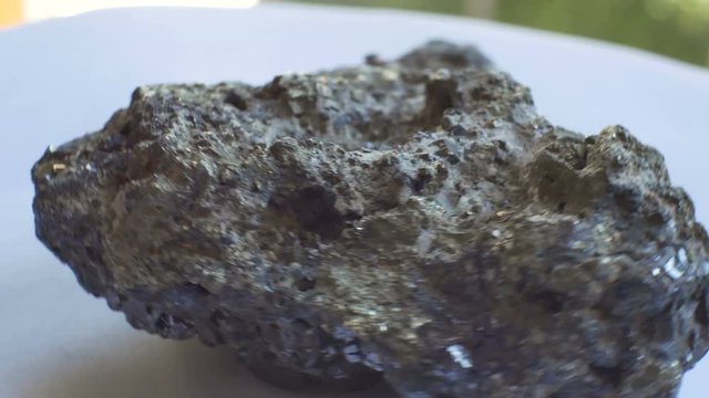View of Sphalerite geological rock sample.