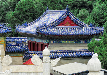 Temple of Heaven blue roof top, Beijing, China, Asia