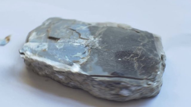 View of Biotite mineral rock sample.