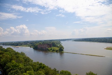 View from Modlin castle in Poland, Europe