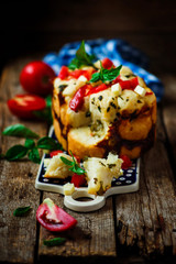 Pool apart caprese  Bread .style rustic