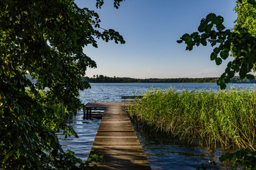 Mecklenburgische Seenplatte, Krakower See, Steg, Krakow am See