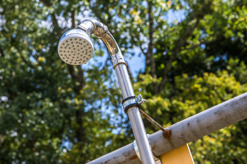 Duschkopf im Freien