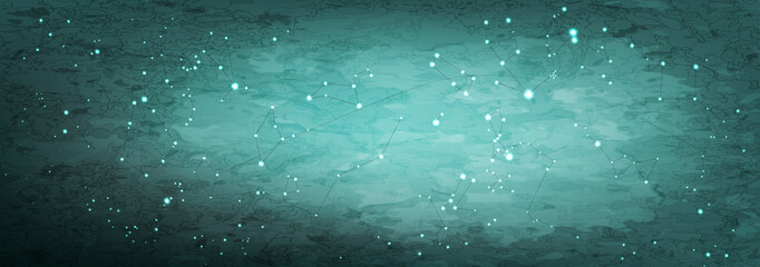 Vector background constellations. Starry night sky,