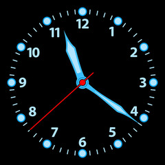 Abstract clock illustration