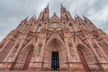  Cathedral of Our Lady of Guadalupe in Zamora, Michoacan, Mexico