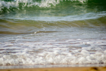 Saaidia beach and waves and rocks