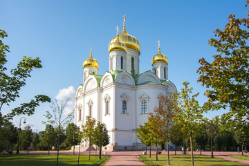 Catherine (Ekaterininskiy) cathedral in Pushkin, Saint Petersburg, Russia