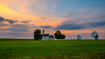 Parabolantennen Erdfunkstelle Raisting