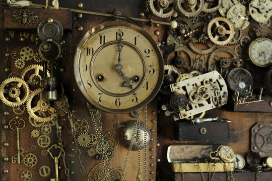 Steampunk ingranaggi antichi