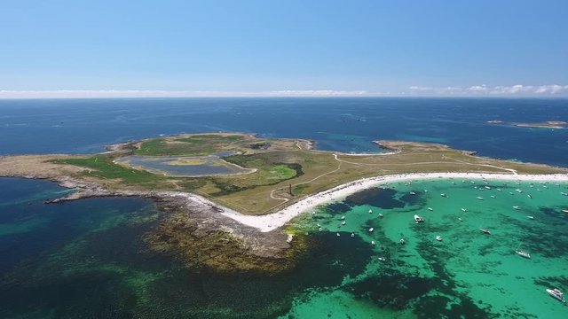 les glenan drone - les glenans Bretagne - archipel des glenans