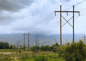 Cloudy Power Lines